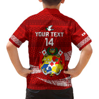 Custom Tonga Rugby Family Matching Long Sleeve Bodycon Dress and Hawaiian Shirt 2023 Ikale Tahi Tongan Ngatu Pattern LT14 - Polynesian Pride