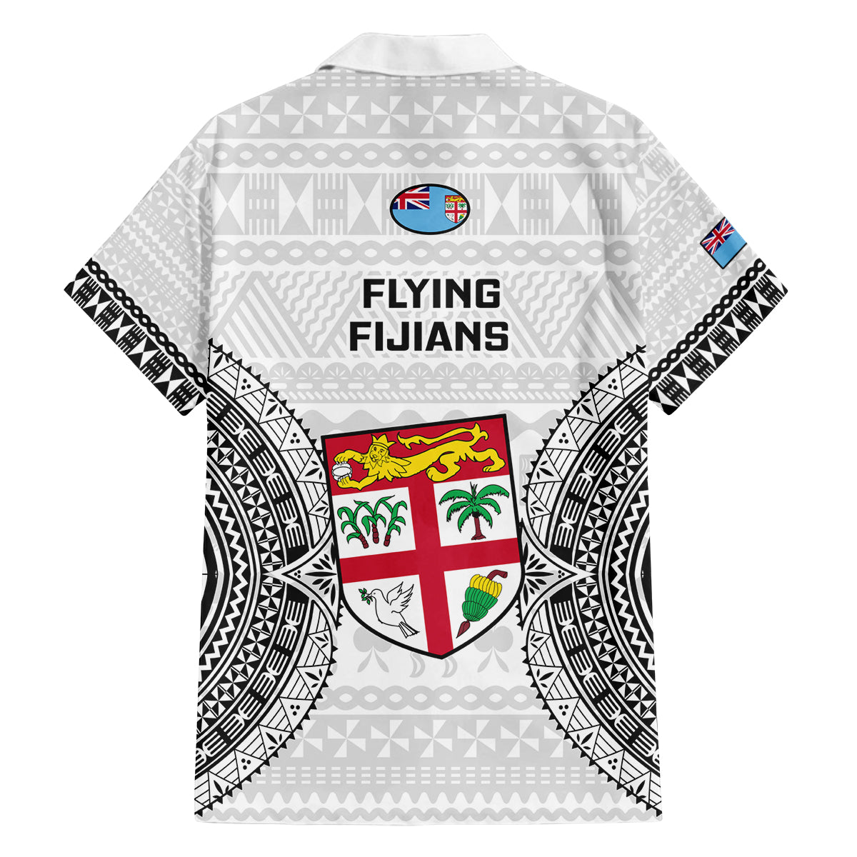 Fiji Rugby Family Matching Off Shoulder Long Sleeve Dress and Hawaiian Shirt 2023 Go Champions World Cup Fijian Tapa Pattern LT14 - Polynesian Pride