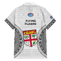 Fiji Rugby Family Matching Off Shoulder Long Sleeve Dress and Hawaiian Shirt 2023 Go Champions World Cup Fijian Tapa Pattern LT14 - Polynesian Pride