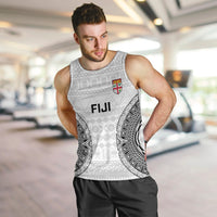 Fiji Rugby Men Tank Top 2023 Go Champions World Cup Fijian Tapa Pattern LT14 - Polynesian Pride