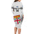 Custom Fiji Rugby Long Sleeve Bodycon Dress 2023 Go Champions World Cup Fijian Tapa Pattern LT14 - Polynesian Pride