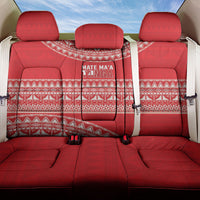 Mate Ma'a Tonga 2026 Rugby Back Car Seat Cover Go Champions Tongan Ngatu Pattern LT14 One Size Red - Polynesian Pride