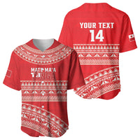 Mate Ma'a Tonga 2026 Rugby Custom Baseball Jersey Go Champions Tongan Ngatu Pattern LT14 - Polynesian Pride