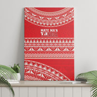 Mate Ma'a Tonga 2026 Rugby Canvas Wall Art Go Champions Tongan Ngatu Pattern LT14 - Polynesian Pride