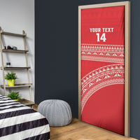 Mate Ma'a Tonga 2026 Rugby Custom Door Cover Go Champions Tongan Ngatu Pattern LT14 - Polynesian Pride
