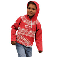 Mate Ma'a Tonga 2026 Rugby Custom Kid Hoodie Go Champions Tongan Ngatu Pattern LT14 - Polynesian Pride