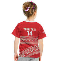 Mate Ma'a Tonga 2026 Rugby Custom Kid T Shirt Go Champions Tongan Ngatu Pattern LT14 - Polynesian Pride