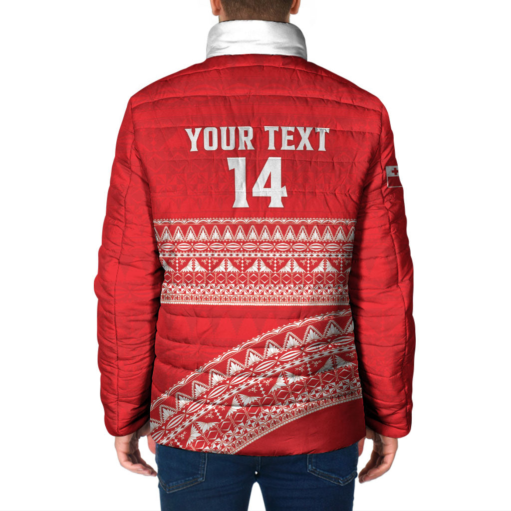 Mate Ma'a Tonga 2026 Rugby Custom Padded Jacket Go Champions Tongan Ngatu Pattern LT14 - Polynesian Pride