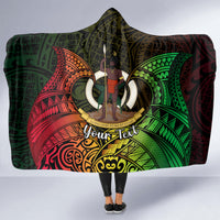 Personalised Vanuatu Family Day Hooded Blanket Happy 26 December Vanuatuan Pig Tusk LT14 - Polynesian Pride