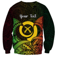 Personalised Vanuatu Family Day Sweatshirt Happy 26 December Vanuatuan Pig Tusk LT14 - Polynesian Pride