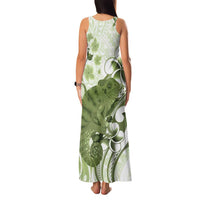 Green And White Hawaii Chameleon Family Matching Tank Maxi Dress and Hawaiian Shirt Plumeria Polynesian Tribal Art LT14 - Polynesian Pride