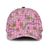 Pink Palaka Hawaii Mele Kalikimaka Classic Cap Ohia Lehua Shell Leis Funny Gingerbread Santa - Polynesian Pride