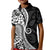 Black Polynesia Paisley Kid Polo Shirt Polynesian With Tropical Flowers LT14 Kid Black - Polynesian Pride