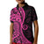 Pink Polynesia Paisley Kid Polo Shirt Polynesian With Tropical Flowers LT14 Kid Pink - Polynesian Pride