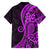 Polynesia Paisley Family Matching Off Shoulder Maxi Dress and Hawaiian Shirt Polynesian With Tropical Flowers - Purple LT14 - Polynesian Pride