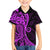 Polynesia Paisley Family Matching Off Shoulder Maxi Dress and Hawaiian Shirt Polynesian With Tropical Flowers - Purple LT14 Son's Shirt Purple - Polynesian Pride