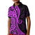 Polynesia Paisley Kid Polo Shirt Polynesian With Tropical Flowers - Purple LT14 Kid Purple - Polynesian Pride