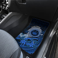 Talofa Samoa Car Mats Samoan Kava Bowl Siapo Pattern - Blue LT14 - Polynesian Pride