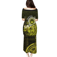 Lime Green Talofa Samoa Puletasi Samoan Kava Bowl Siapo Pattern LT14 - Polynesian Pride