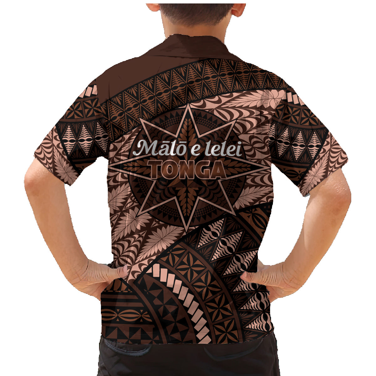 Malo e lelei Tonga Family Matching Mermaid Dress and Hawaiian Shirt Tongan Ngatu Pattern Vintage Vibes LT14 - Polynesian Pride