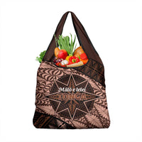 Malo e lelei Tonga Grocery Bag Tongan Ngatu Pattern Vintage Vibes