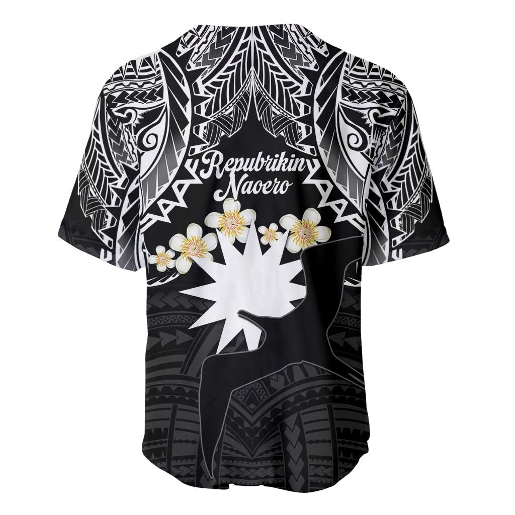 Ekamowir Omo Nauru Baseball Jersey Naoero Twelve-pointed Star Polynesian Tattoo LT14 - Polynesian Pride