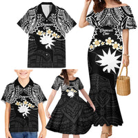 Ekamowir Omo Nauru Family Matching Mermaid Dress and Hawaiian Shirt Naoero Twelve-pointed Star Polynesian Tattoo LT14 - Polynesian Pride