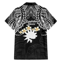 Ekamowir Omo Nauru Family Matching Off Shoulder Maxi Dress and Hawaiian Shirt Naoero Twelve-pointed Star Polynesian Tattoo LT14 - Polynesian Pride