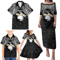 Ekamowir Omo Nauru Family Matching Puletasi and Hawaiian Shirt Naoero Twelve-pointed Star Polynesian Tattoo LT14 - Polynesian Pride