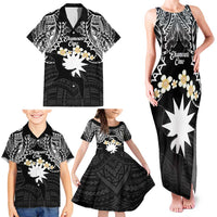 Ekamowir Omo Nauru Family Matching Tank Maxi Dress and Hawaiian Shirt Naoero Twelve-pointed Star Polynesian Tattoo LT14 - Polynesian Pride