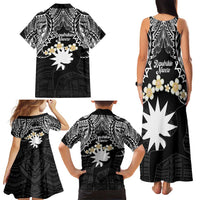 Ekamowir Omo Nauru Family Matching Tank Maxi Dress and Hawaiian Shirt Naoero Twelve-pointed Star Polynesian Tattoo LT14 - Polynesian Pride