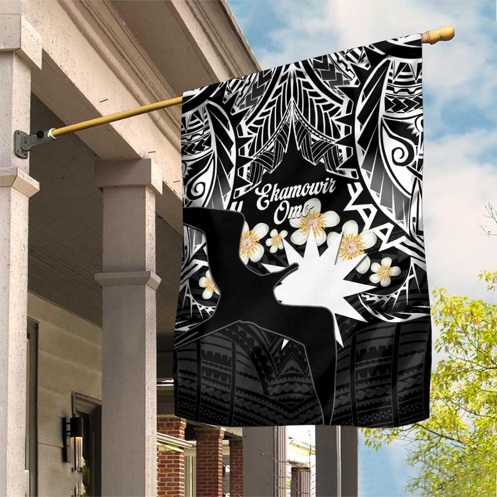 Ekamowir Omo Nauru Garden Flag Naoero Twelve-pointed Star Polynesian Tattoo LT14 House Flag Black - Polynesian Pride