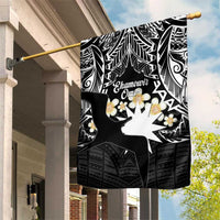 Ekamowir Omo Nauru Garden Flag Naoero Twelve-pointed Star Polynesian Tattoo LT14 House Flag Black - Polynesian Pride