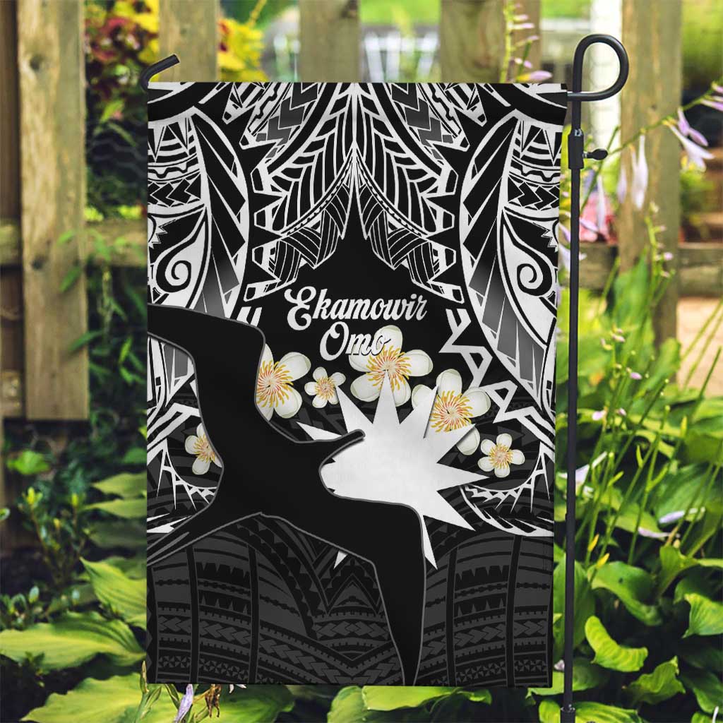 Ekamowir Omo Nauru Garden Flag Naoero Twelve-pointed Star Polynesian Tattoo LT14 Garden Flag Black - Polynesian Pride