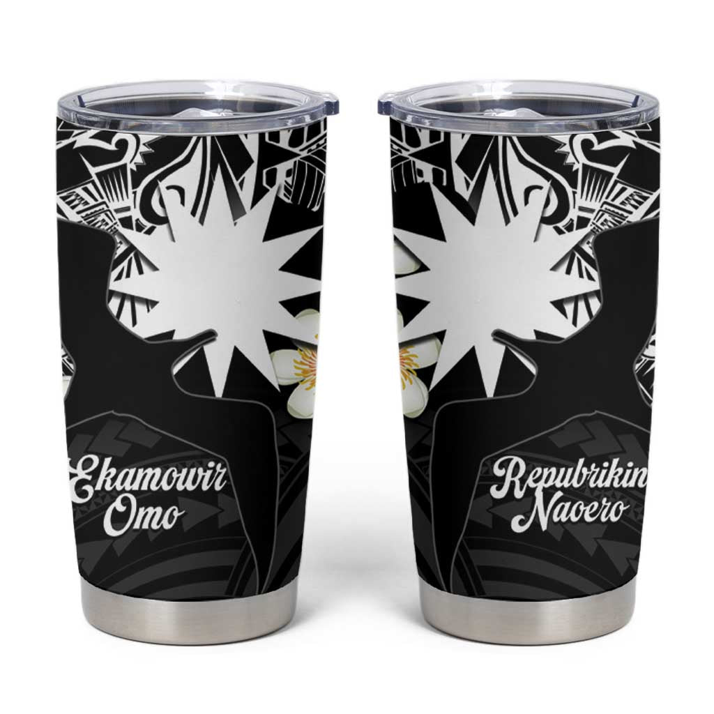 Ekamowir Omo Nauru Tumbler Cup Naoero Twelve-pointed Star Polynesian Tattoo LT14 Black - Polynesian Pride