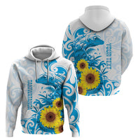 New Zealand Autism Awareness Month Hoodie Takiwatanga Maori Lizard With Sunflower LT14 - Polynesian Pride