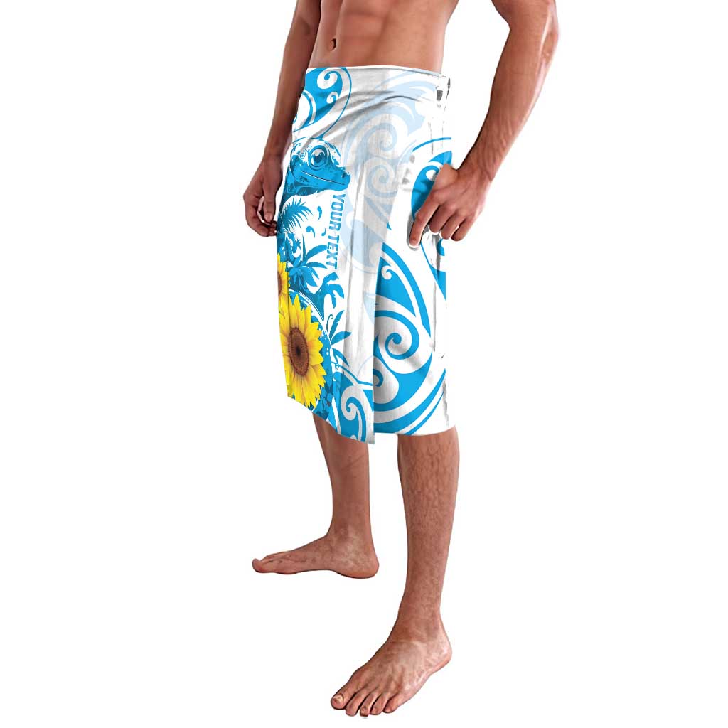 New Zealand Autism Awareness Month Lavalava Takiwatanga Maori Lizard With Sunflower