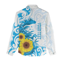New Zealand Autism Awareness Month Women Casual Shirt Takiwatanga Maori Lizard With Sunflower LT14 - Polynesian Pride