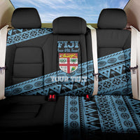 Fiji Rugby 2025 Custom Back Car Seat Cover Fijian Tapa Toso Viti Toso - Black LT14 One Size Black - Polynesian Pride
