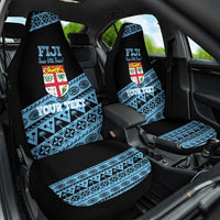 Fiji Rugby 2025 Custom Car Seat Cover Fijian Tapa Toso Viti Toso - Black LT14 One Size Black - Polynesian Pride