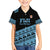 Fiji Rugby 2025 Custom Family Matching Off Shoulder Maxi Dress and Hawaiian Shirt Fijian Tapa Toso Viti Toso - Black
