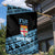Fiji Rugby 2025 Custom Garden Flag Fijian Tapa Toso Viti Toso - Black