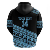 Fiji Rugby 2025 Custom Hoodie Fijian Tapa Toso Viti Toso - Black LT14 - Polynesian Pride