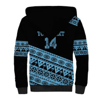 Fiji Rugby 2025 Custom Sherpa Hoodie Fijian Tapa Toso Viti Toso - Black LT14 - Polynesian Pride