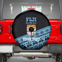 Fiji Rugby 2025 Custom Spare Tire Cover Fijian Tapa Toso Viti Toso - Black LT14 - Polynesian Pride