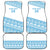Fiji Rugby 2025 Custom Car Mats Fijian Tapa Toso Viti Toso - White