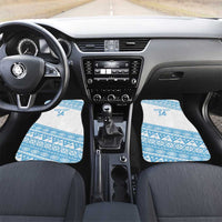 Fiji Rugby 2025 Custom Car Mats Fijian Tapa Toso Viti Toso - White LT14 Set 2pcs - Front White - Polynesian Pride