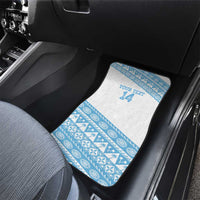 Fiji Rugby 2025 Custom Car Mats Fijian Tapa Toso Viti Toso - White LT14 - Polynesian Pride