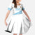 Fiji Rugby 2025 Custom Family Matching Off Shoulder Maxi Dress and Hawaiian Shirt Fijian Tapa Toso Viti Toso - White