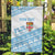 Fiji Rugby 2025 Custom Garden Flag Fijian Tapa Toso Viti Toso - White